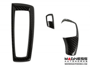 BMW X Series Shift Knob and Gear Selector Switch Cover - Carbon Fiber